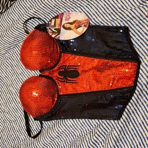 NWT Spider Girl Corset Top